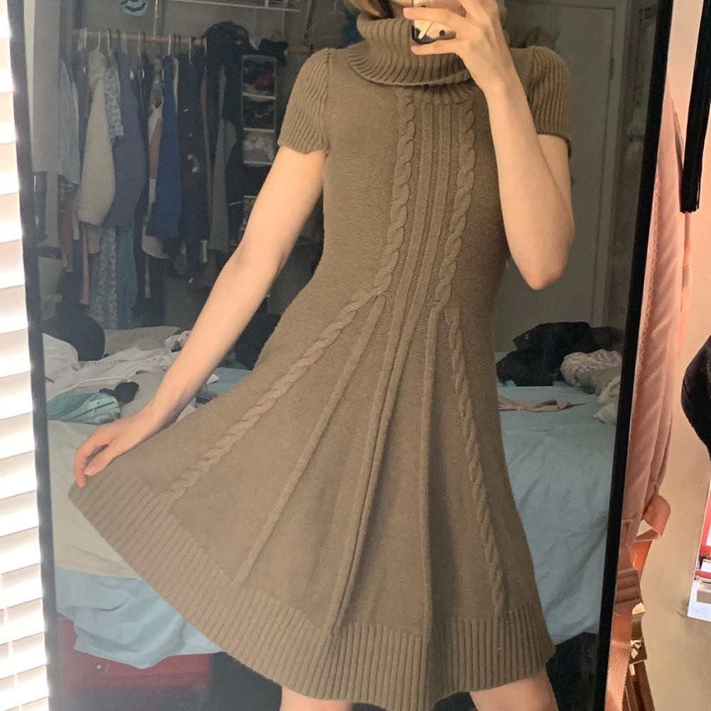 Brown Knit Dress
